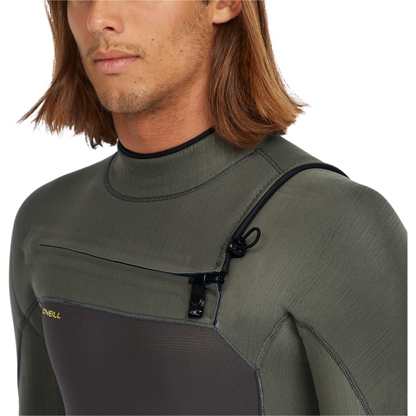 2025 O'Neill Mens Hyperfreak 3/2+mm Chest Zip Wetsuit 5343 - Arabica / Chimera